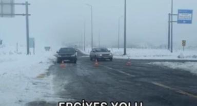 Kayseri’de Kar Nedeniyle Bazı Yollar Trafiğe Kapalı