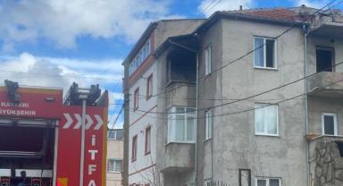 Melikgazi'de 3 Katlı Binada Çıkan Yangına Müdahale Edildi