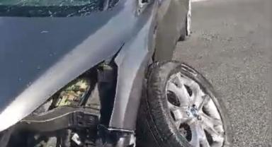 Melikgazi’de Refüje Çarpan Araçta Sürücü Ağır Yaralandı