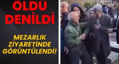 Öldü Denildi, Mezarlık Ziyaretinde Görüntülendi!