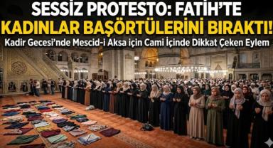 Sessiz Protesto, Fatih'te Kadınlar Başörtülerini Bıraktı!