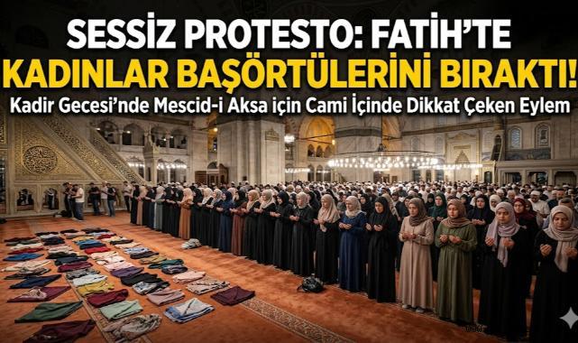 Sessiz Protesto, Fatih'te Kadınlar Başörtülerini Bıraktı!