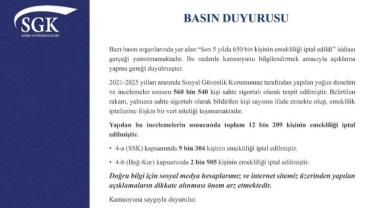 SGK Açıkladı: 4 Yılda 560 Bin Sahte Sigortalı Tespit Edildi