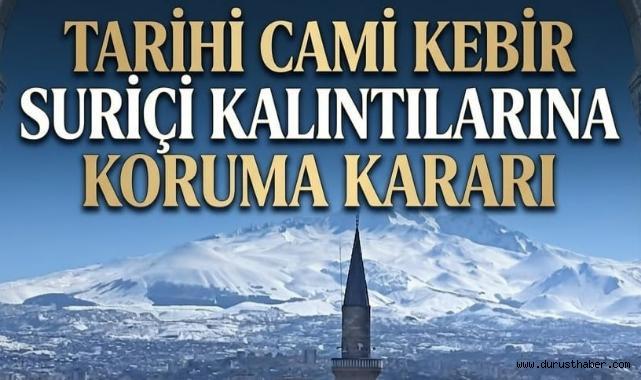 Tarihi Camikebir Suriçi Kalıntılarına Koruma Kararı