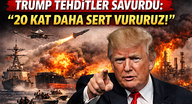 Trump Tehditler Savurdu: ''20 Kat Daha Sert Vururuz!''