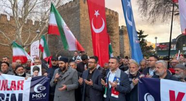 Anadolu Gençlik Derneği Kayseri Şubesi ve Milli Gençlik Vakfı'ndan İran ve Filistin'e Destek Mitingi Düzenlendi