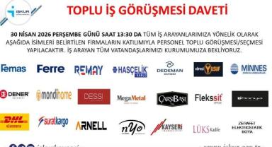 İş Arayanlara Müjde: Kayseri’de 550 Kişilik Görüşme