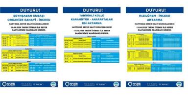 Kayseri'de Toplu Taşımada Yeni Dönem: 11 Otobüs Hattı Güncellendi