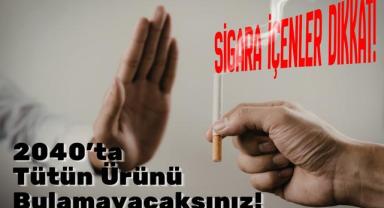 Sigara İçenler Dikkat: 2040'ta Tütün Ürünü Bulamayacaksınız!