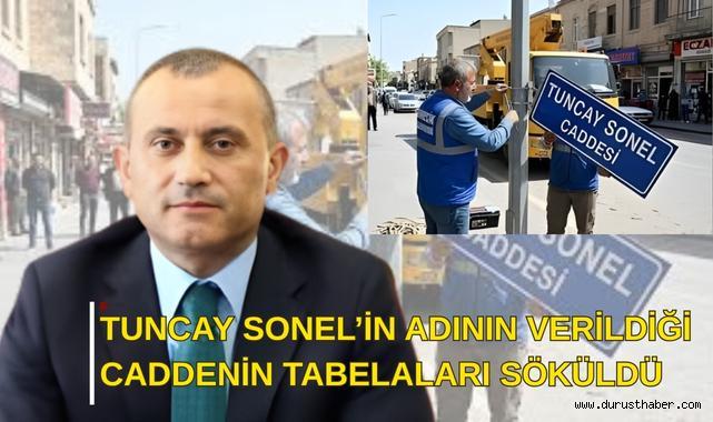 Tuncay Sonel’in Adının Verildiği Caddenin Tabelaları Söküldü