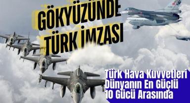 Gökyüzünde Türk İmzası: Türk Hava Kuvvetleri Dünyanın En Güçlü 10 Gücü Arasında