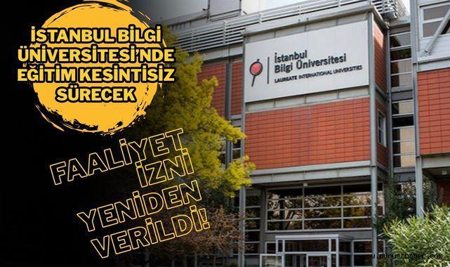 İstanbul Bilgi Üniversitesi’nde Eğitim Kesintisiz Sürecek: Faaliyet İzni Yeniden Verildi!