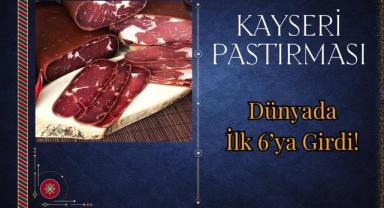 Kayseri Pastırması Dünyada İlk 6’ya Girdi!