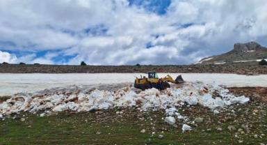 Kayseri Pınarbaşı Yayla Yollarında Kar Temizliği