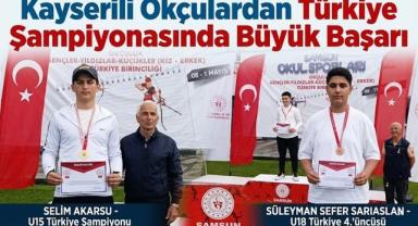 Kayserili Okçulardan Türkiye Şampiyonasında Büyük Başarı