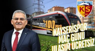 Kayserispor Maç Günü Ulaşım Ücretsiz: Başkan Büyükkılıç’tan Taraftara Müjde