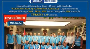 Melikgazi Müftülüğü 4. Kez Türkiye Birincisi Oldu