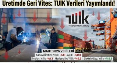 Üretimde Geri Vites: TÜİK Verileri Yayımlandı!
