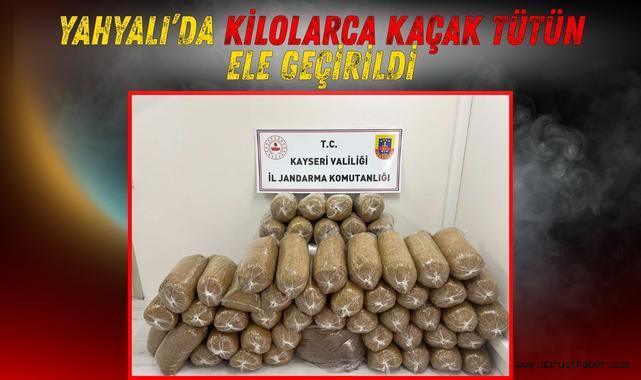 Yahyalı'da Kilolarca Kaçak Tütün Ele Geçirildi