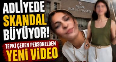 Adliyede Skandal Büyüyor! Tepki Çeken Personelden Yeni Video