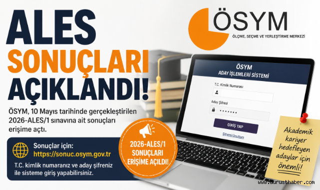 ALES Sonuçları Açıklandı!