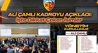Ali Çamlı Kadroyu Açıkladı: İşte Dikkat Çeken İsimler