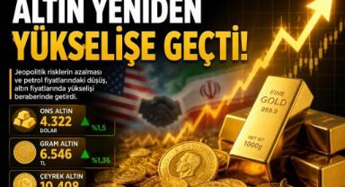 Altın Yeniden Yükselişe Geçti!