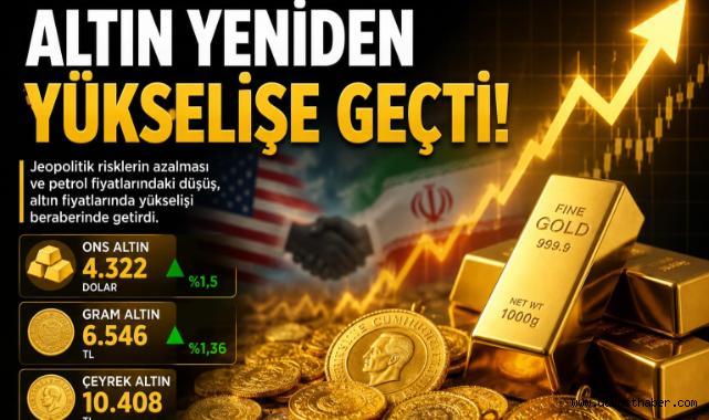 Altın Yeniden Yükselişe Geçti!