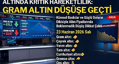 Altında Kritik Hareketlilik: Gram Altın Düşüşe Geçti