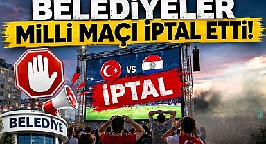 Belediyeler Milli Maçı İptal Etti!