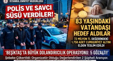 Beşiktaş’ta Büyük Dolandırıcılık Operasyonu: 5 Gözaltı!