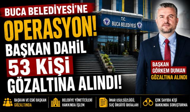 Buca Belediyesi'nde Büyük Operasyon: Başkan Dahil Onlarca Gözaltı