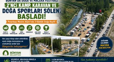 Bünyan’da Doğa ve Macera Festivali: 2’nci Kamp, Karavan ve Doğa Sporları Şöleni Başladı!