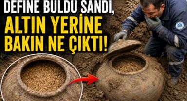 Define Buldu Sandı, Altın Yerine Bakın Ne Çıktı!