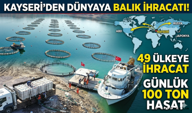 Denizi Olmayan Şehir Kayseri, Dünya Sofralarına Somon İhraç Ediyor