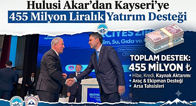 Hulusi Akar Kayseri İçin Müjdeyi Verdi: 455 Milyon Liralık Dev Yatırım