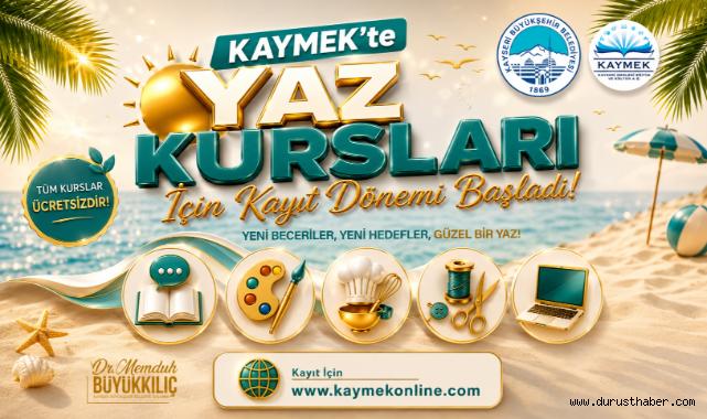 KAYMEK’te Yaz Kursları İçin Kayıt Dönemi Başladı