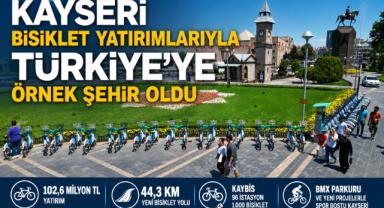Kayseri Bisiklet Yatırımlarıyla Türkiye'ye Örnek Şehir Oldu