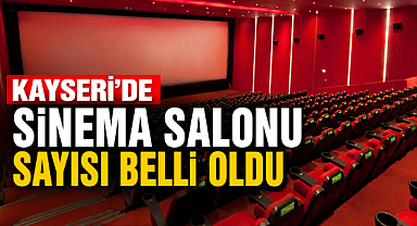 Kayseri'de Sinema Salonu Sayısı Belli Oldu