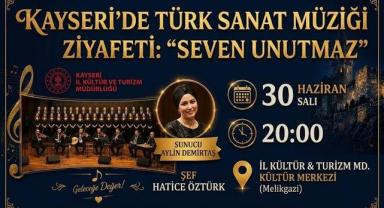 Kayseri’de Türk Sanat Müziği Ziyafeti: “Seven Unutmaz”