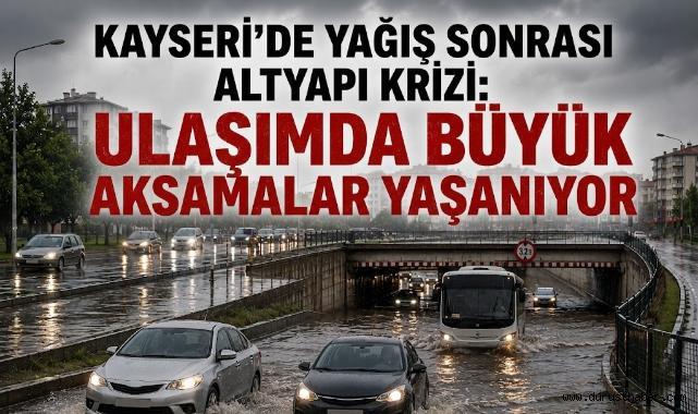 Kayseri'de Yağmurda Su Baskınları: Altyapı Yetersiz