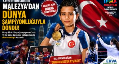 Kayseri’nin Gururu Malezya’dan Dünya Şampiyonluğuyla Döndü!
