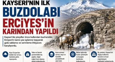 Kayseri’nin İlk Buzdolabı Erciyes’in Karından Yapıldı