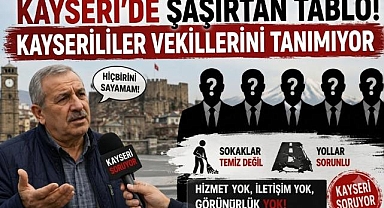 Kayseri de Şaşırtan Tablo! Kayserililer Vekillerini Tanımıyor