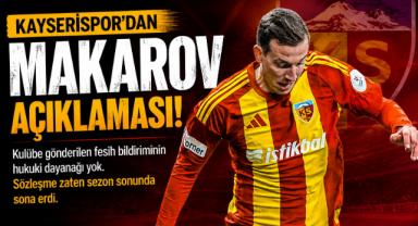 Kayserispor'dan Makarıv Açıklaması Geldi: Geçerliliği Yok!