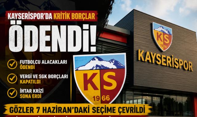 Kayserispor'un Borçları Ödendi