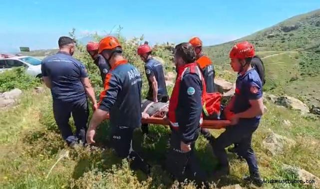Kırlangıç Vadisi’nde Düşen Vatandaş Hastaneye Kaldırıldı