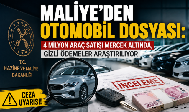 Maliye'den Otomobil Dosyası: 4 Milyon Araç Satışı Mercek Altında, Gizli Ödemeler Araştırılıyor
