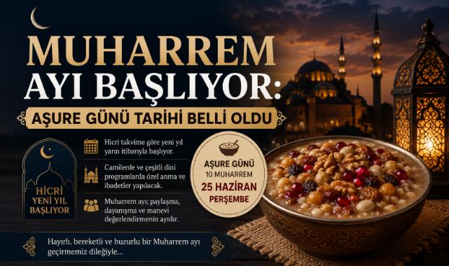 Muharrem Ayı Başlıyor: Aşure Günü Tarihi Belli Oldu
