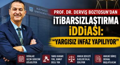 Prof. Dr. Derviş Boztosun’dan İtibarsızlaştırma İddiası: 